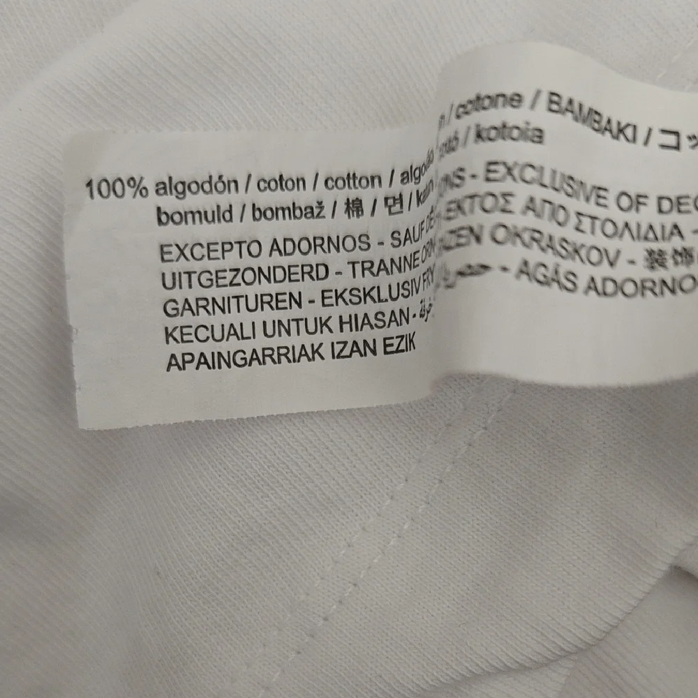 Zara White T-Shirt - Picture 6 of 6